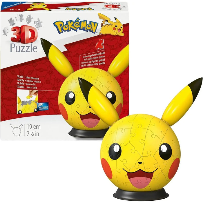 RAVENSBURGER Pokemon Pikachu Con Orecchie Puzzle 3D