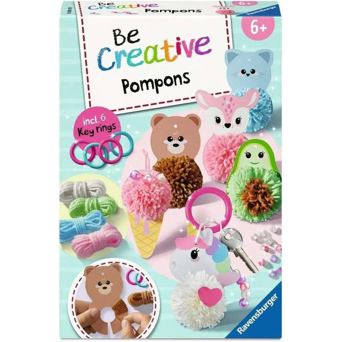 RAVENSBURGER Be Creative Midi Ponpon Kawaii Portachiavi - 12028010