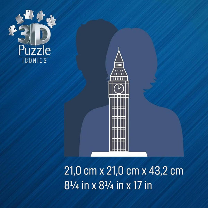 RAVENSBURGER Puzzle 3D Iconics Big Ben Con Luce Led - 1208025