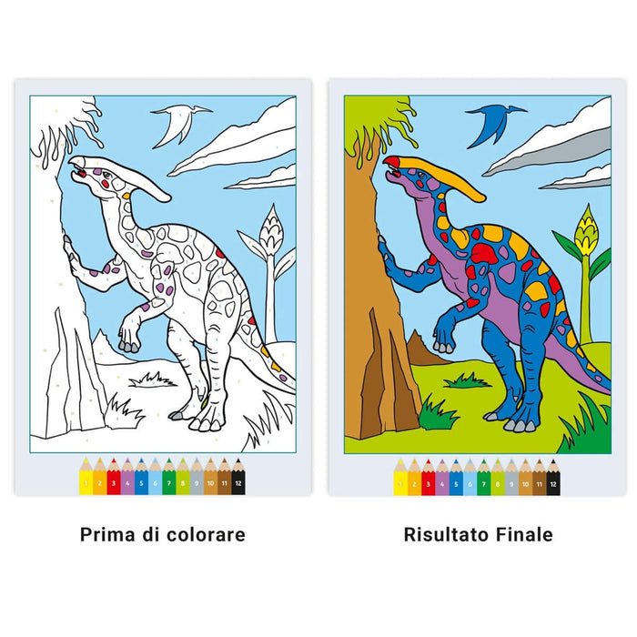 RAVENSBURGER Creart Album Colorare Spaventosi Dinosauri - 13096000