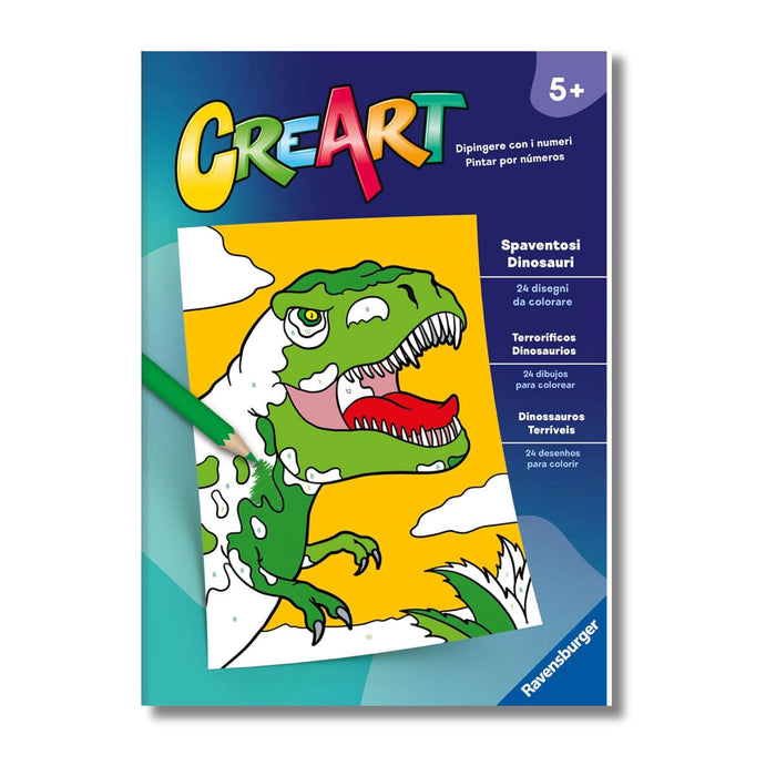 RAVENSBURGER Creart Album Colorare Spaventosi Dinosauri - 13096000