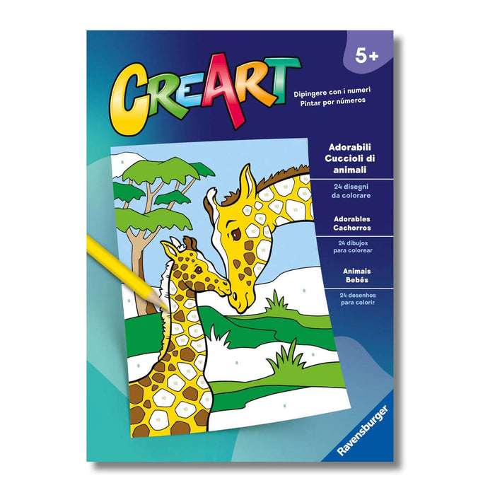 RAVENSBURGER Creart Album Colorare Adorabili Cuccioli Di Ani - 13096002