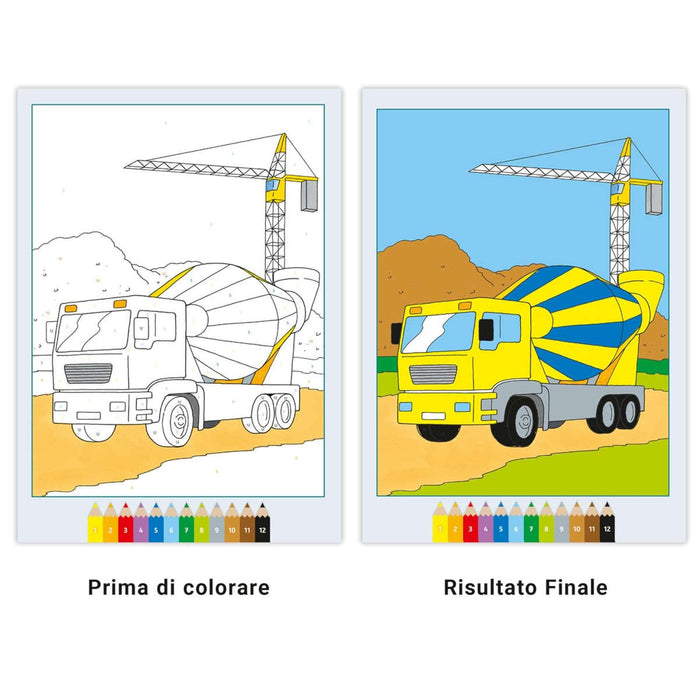 RAVENSBURGER Creart Album Colorare Ruggenti Veicoli - 13096004
