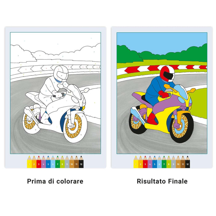 RAVENSBURGER Creart Album Colorare Ruggenti Veicoli - 13096004