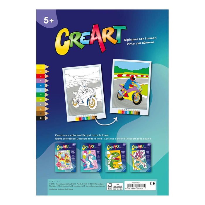 RAVENSBURGER Creart Album Colorare Ruggenti Veicoli - 13096004