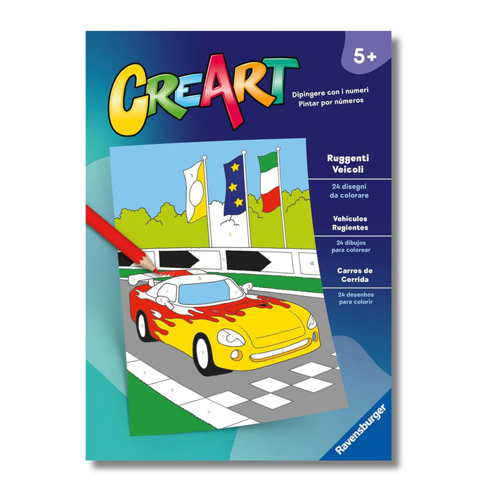 RAVENSBURGER Creart Album Colorare Ruggenti Veicoli - 13096004