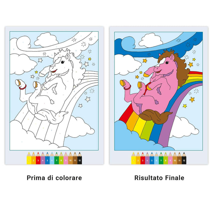 RAVENSBURGER Creart Album Colorare Magici Pony - 13096005