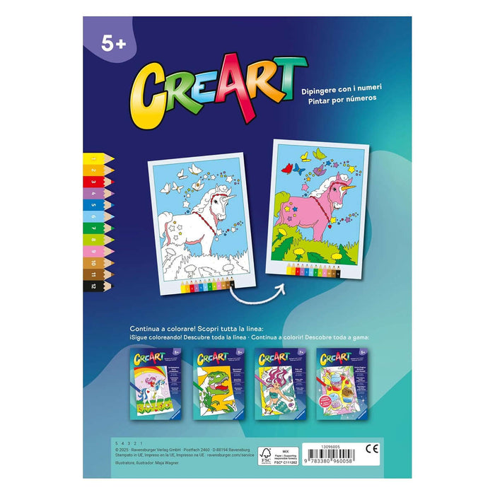 RAVENSBURGER Creart Album Colorare Magici Pony - 13096005