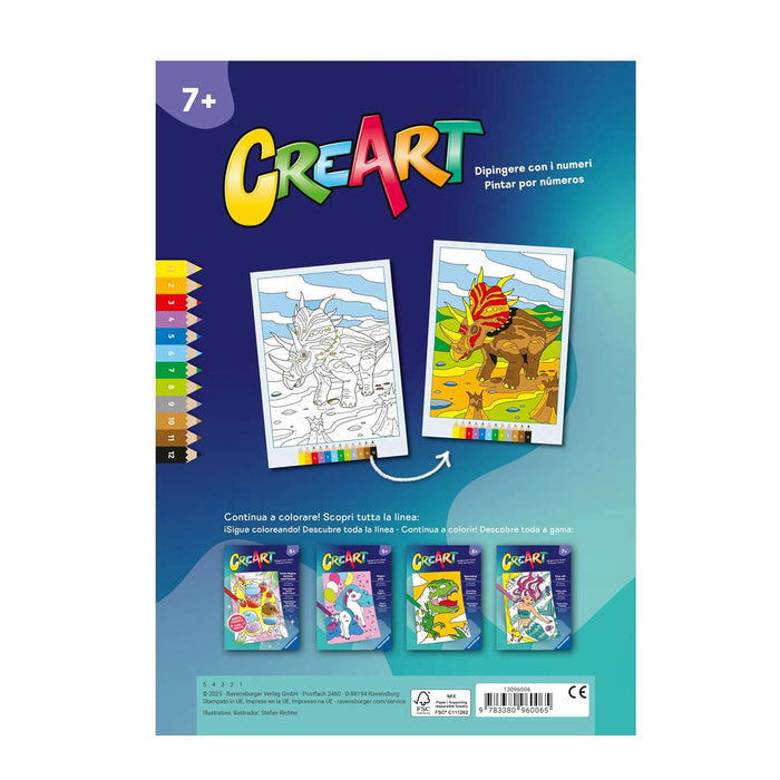 RAVENSBURGER Creart Album Colorare Dinosauri - 13096006
