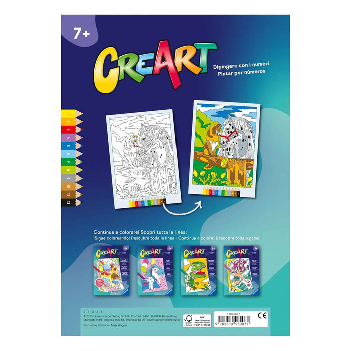 RAVENSBURGER Creart Album Colorare Cavalli - 13096007