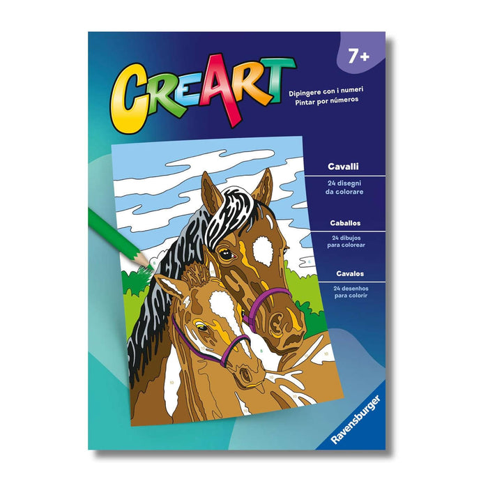 RAVENSBURGER Creart Album Colorare Cavalli - 13096007