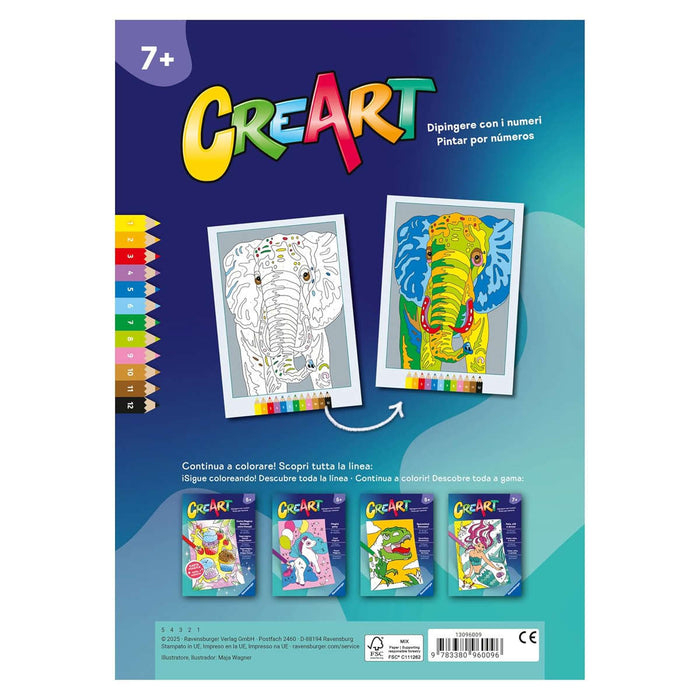 RAVENSBURGER Creart Album Colorare Animali Selvaggi - 13096009