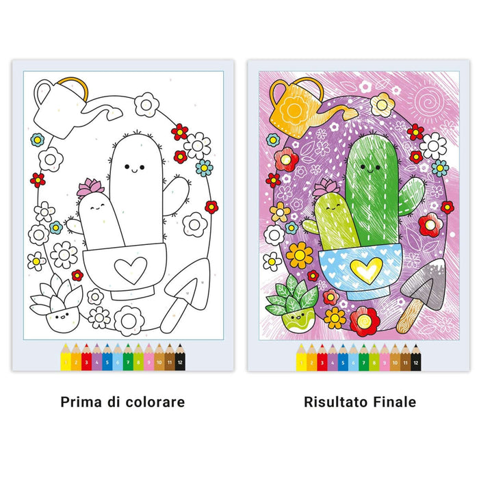 RAVENSBURGER Creart Album Colorare Deliziosi Amici Kawaii - 13096011