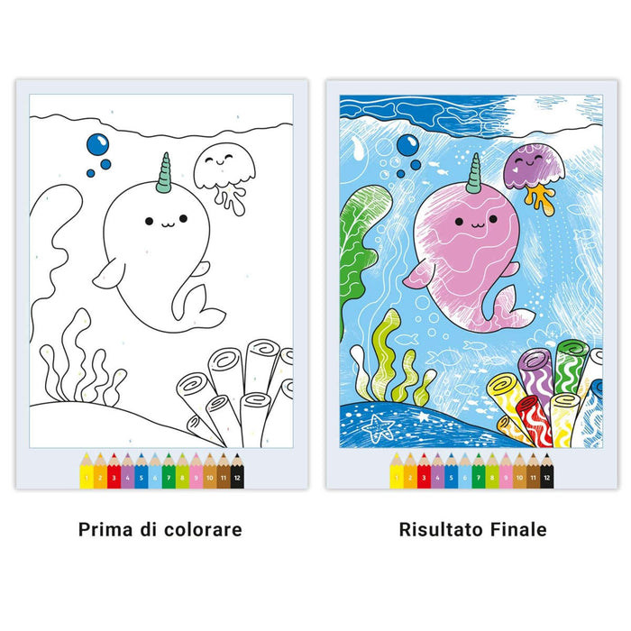 RAVENSBURGER Creart Album Colorare Deliziosi Amici Kawaii - 13096011
