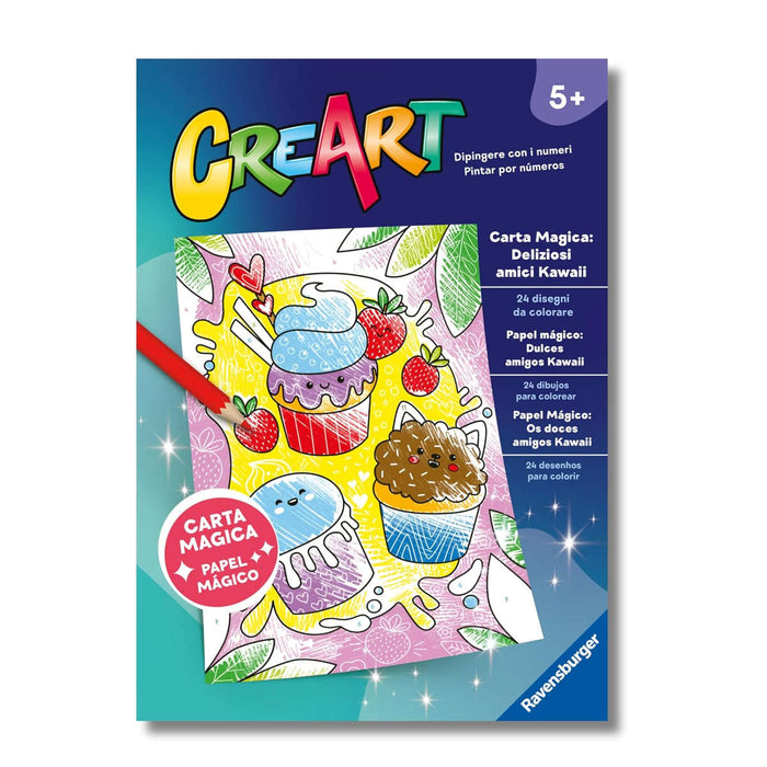 RAVENSBURGER Creart Album Colorare Deliziosi Amici Kawaii - 13096011