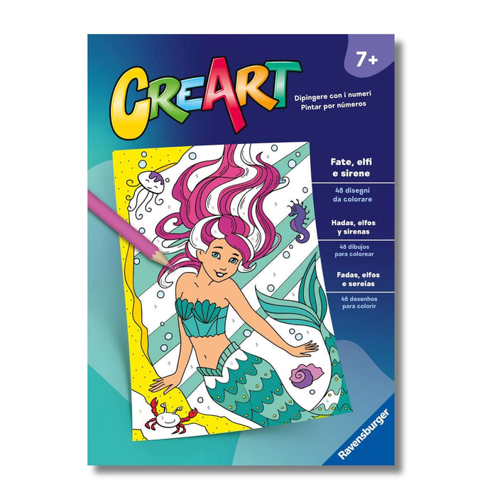 RAVENSBURGER Creart Album Colorare Fate Elfi E Sirene - 13096013
