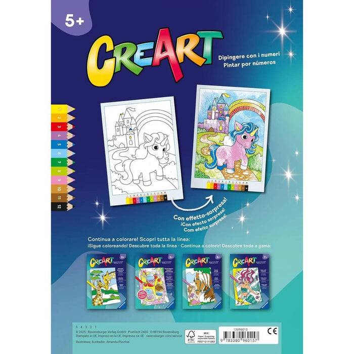 RAVENSBURGER Creart Album Colorare 5 Unicorni - 13096015
