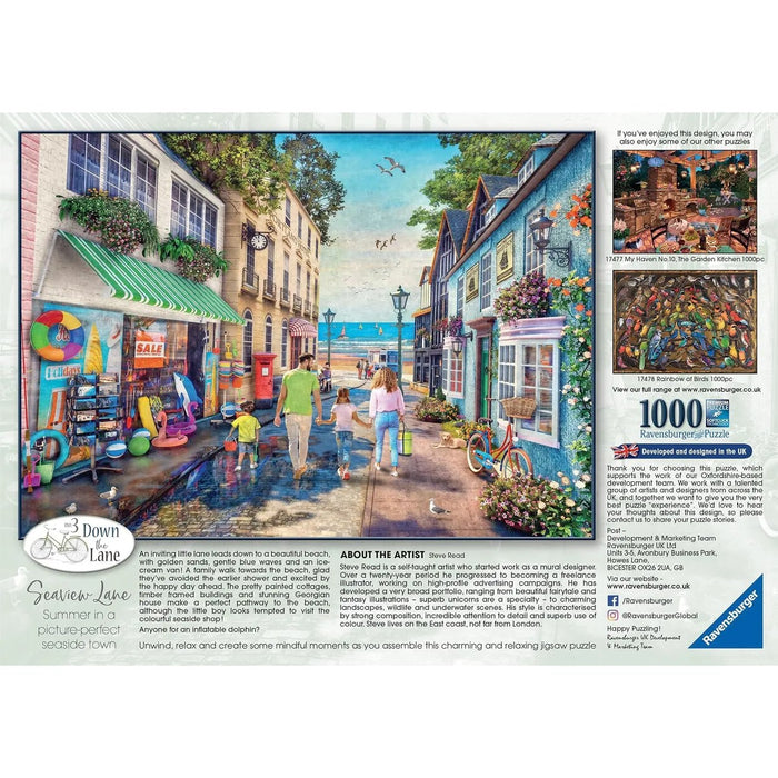 RAVENSBURGER Verso La Spiaggia Puzzle 1000 Pezzi
