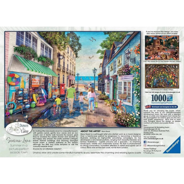 RAVENSBURGER Verso La Spiaggia Puzzle 1000 Pezzi