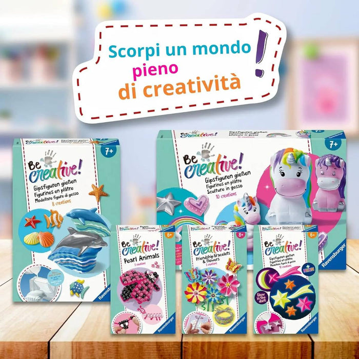 RAVENSBURGER Be Creative Unicorni Sculture In Gesso - 25531