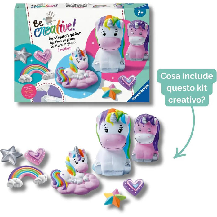 RAVENSBURGER Be Creative Unicorni Sculture In Gesso - 25531
