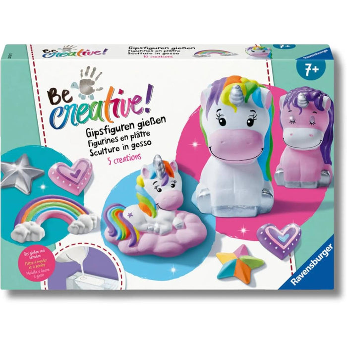 RAVENSBURGER Be Creative Unicorni Sculture In Gesso - 25531