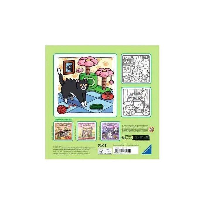 RAVENSBURGER Cozy Coloring Book Naughty Cats