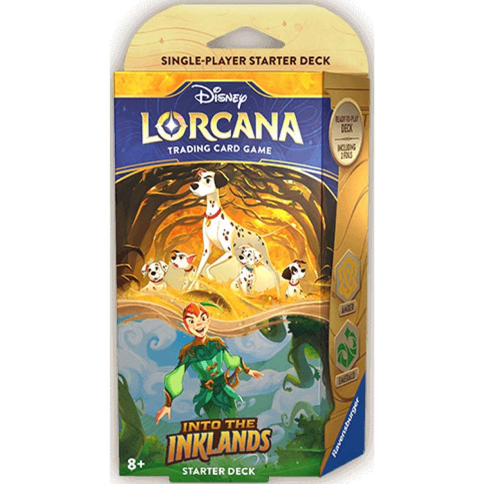 RAVENSBURGER Lorcana Nelle Terre D'Inchiostro Starter Deck Ambra Smeraldo - LOR98277