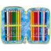 SEVEN Astuccio 3 Zip Turchese Fluo - 300102622519
