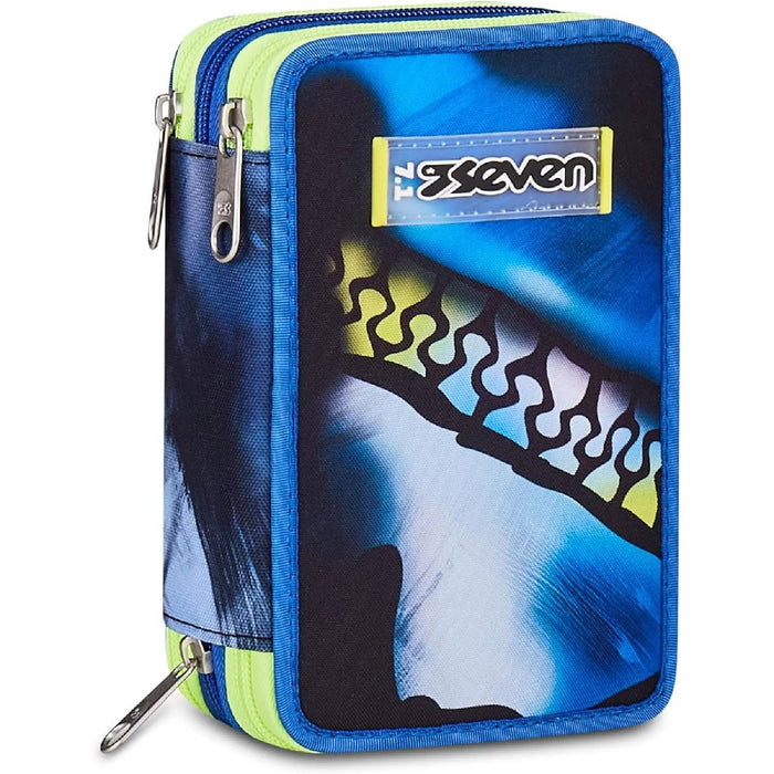 SEVEN Astuccio 3 Zip Turchese Fluo - 300102622519