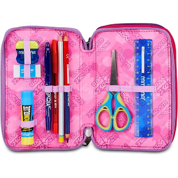 SEVEN Astuccio 3 Zip Buzzy Note Girl - 300102630406