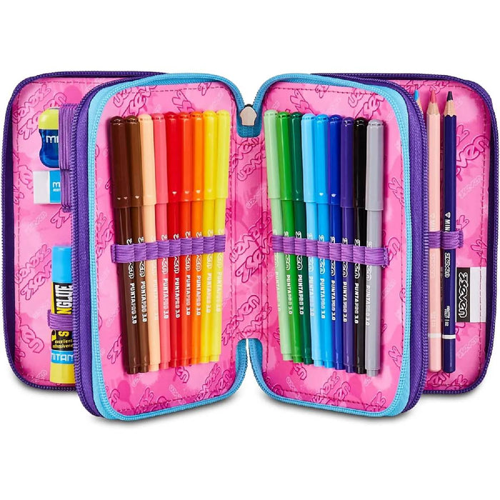SEVEN Astuccio 3 Zip Pink Fusion - 300102650349