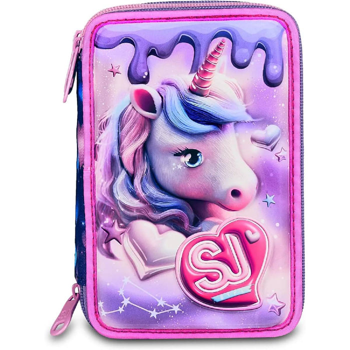 SEVEN Sj Astuccio 3 Zip 3D Pixie Unicorn - 30C202604376