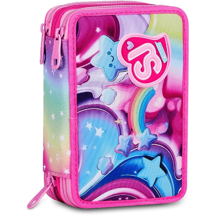 SEVEN Sj Astuccio 3 Zip Soft Pouch Girl - 30C2026153D9