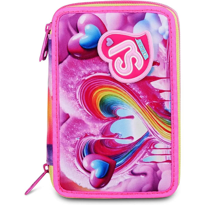 SEVEN Sj Astuccio 3 Zip Joyful Pins Girl - 30C202622382