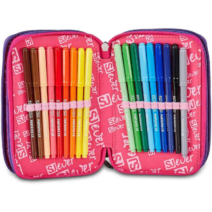 SEVEN Sj Everast Astuccio 3 Zip Multiviolet - 30C202629550