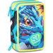 SEVEN Sj Astuccio 3 Zip Metal Dragon Boy