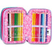 SEVEN Sj Astuccio 3 Zip Glow Led Unicorn Girl
