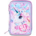 SEVEN Sj Astuccio 3 Zip Glow Led Unicorn Girl