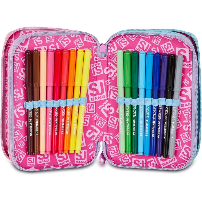 SEVEN Sj Astuccio 3 Zip Magical Fantasy Girl