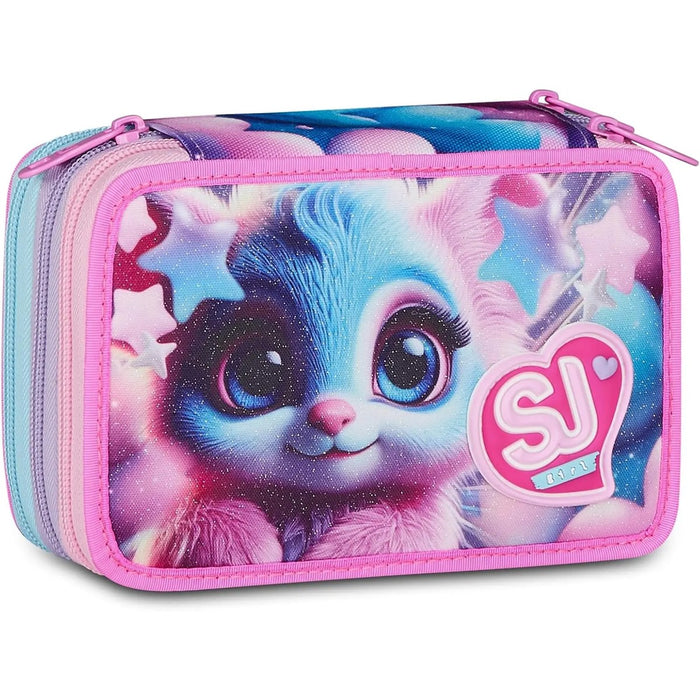 SEVEN Sj Astuccio 3 Zip Magical Fantasy Girl