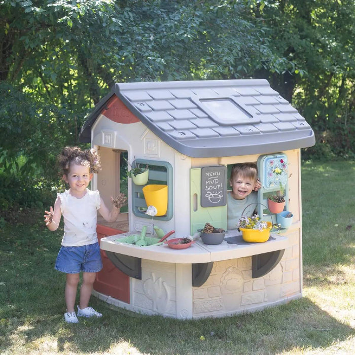 SMOBY Smoby Life - Mud Cooking House - Cucina Con Pentole E Teiere - Ampio Piano Di Lavoro - 7600810505