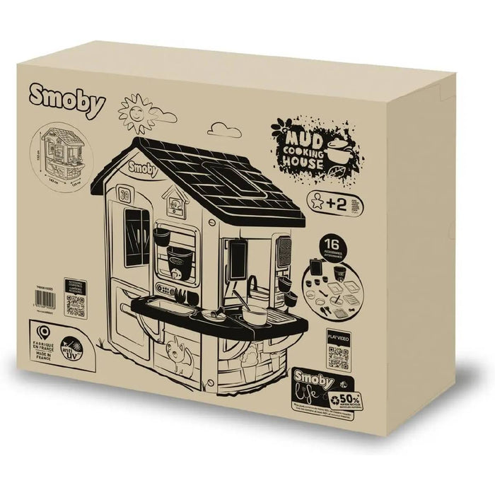 SMOBY Smoby Life - Mud Cooking House - Cucina Con Pentole E Teiere - Ampio Piano Di Lavoro - 7600810505