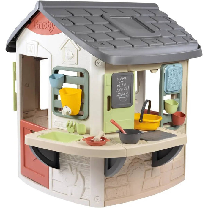SMOBY Smoby Life - Mud Cooking House - Cucina Con Pentole E Teiere - Ampio Piano Di Lavoro - 7600810505