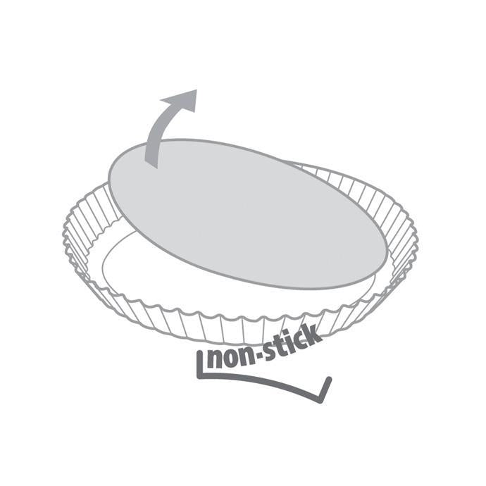 TESCOMA Stampi Crostatine Con Fondo Removibile Ø 10 Cm , 4 Pz - 623111