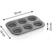 TESCOMA Stampo 6 Crostatine 26X18 Cm - 623230