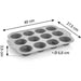 TESCOMA Teglia In Silicone Con Bordo In Metallo 12 Muffin - 623322