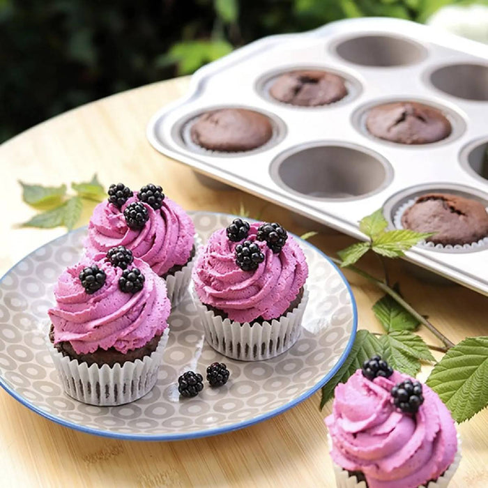 TESCOMA Teglia In Silicone Con Bordo In Metallo 12 Muffin - 623322