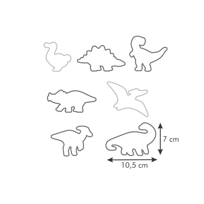 TESCOMA Tagliabiscotti, Dinosauri 8 Pz - 630928
