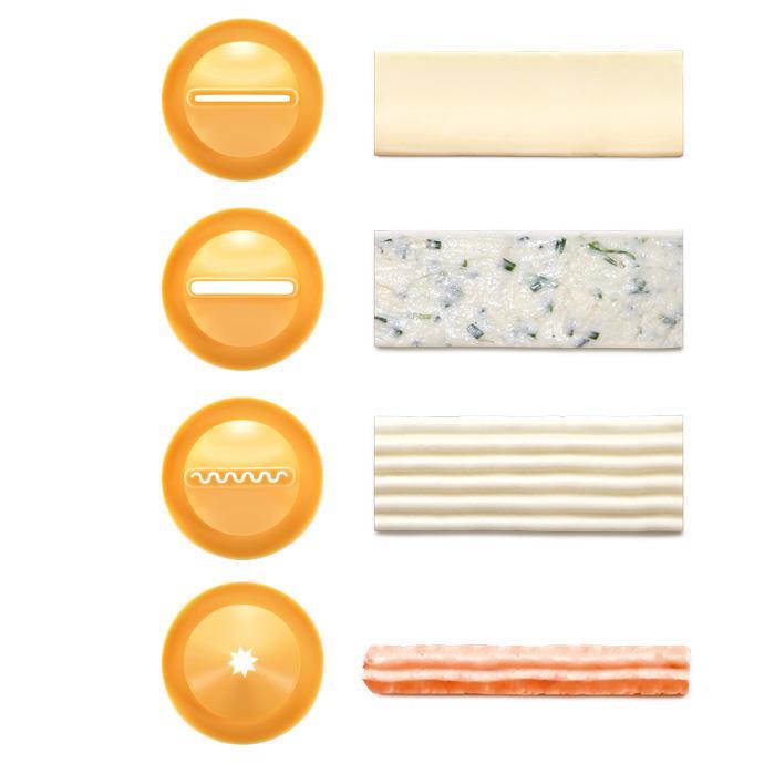 TESCOMA Decoratore Di Burro Di Formaggio E Formaggio Per Sandwich 4 Cuscinetti Intercambiabili
